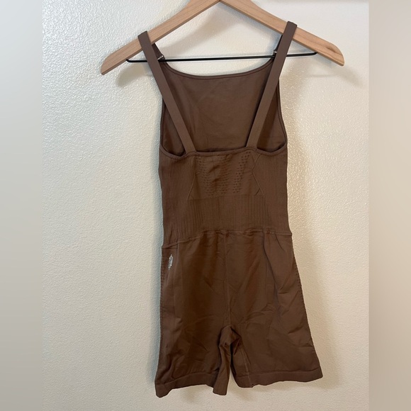 Free People Good Karma High Neck Runsie | chocolate XS/S - Picture 4 of 7